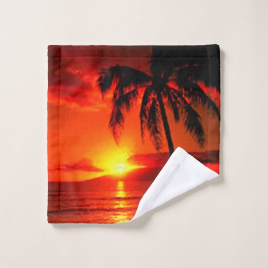 Coucher du soleil (Gant de toilette)