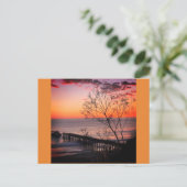 Coucher du soleil à la carte postale de Seacliff (Debout devant)