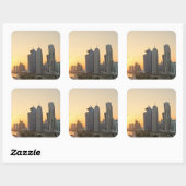 Coucher du soleil au-dessus de Doha, autocollant (Feuille)