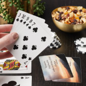 Coucher du soleil au-dessus des cartes de jeu de (In Situ)