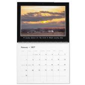 Coucher du soleil dans le calendrier du pays 2017 (Feb 2027)