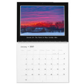 Coucher du soleil dans le calendrier du pays 2017 (Jan 2027)