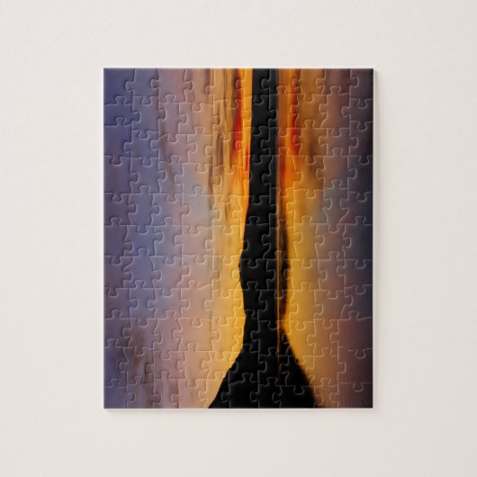 Coucher du soleil dans le puzzle difficile de (Vertical)