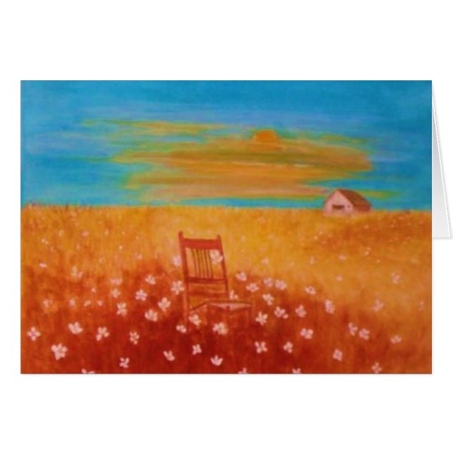 Coucher du soleil dans les domaines (Devant horizontal)