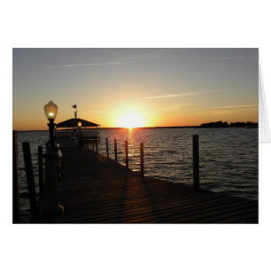 Coucher du soleil de belvédère d'OC