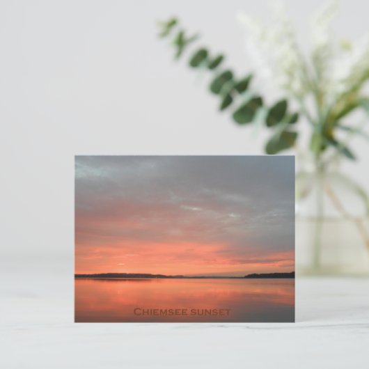 coucher du soleil de la carte postale (Debout devant)