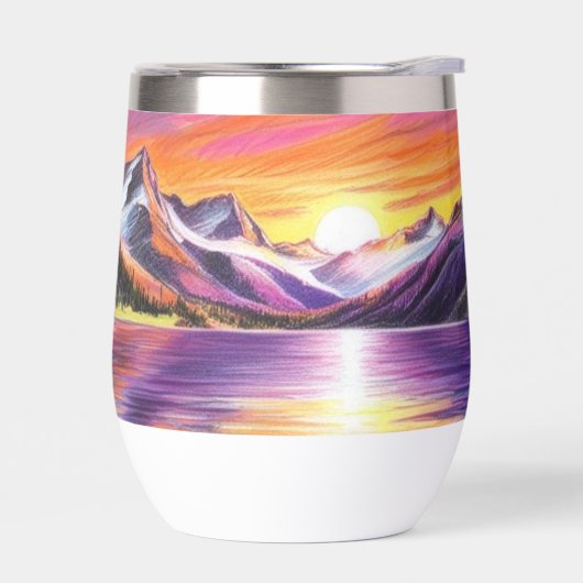 Coucher du soleil de montagne (Gauche)