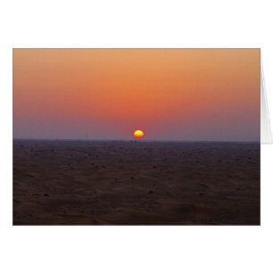 coucher du soleil du désert de dubaï