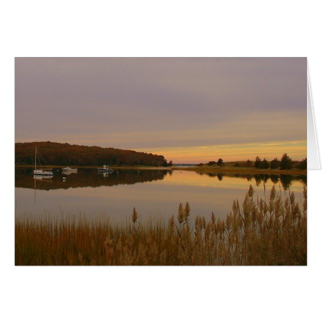 coucher du soleil du port (Devant Horizontal)