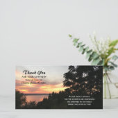 Coucher du soleil et arbre Sympathie Merci photo (Debout devant)