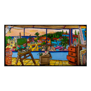 Coucher du soleil - Le Studio, Poster Jonathan Kis