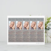 Coucher du soleil | Modèle de Signet funéraire do- (Debout devant)