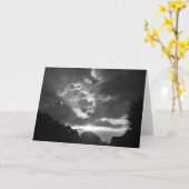 Coucher du soleil/Noir, carte (Fleur jaune)