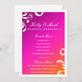 coucher du soleil sauvage de menu de boissons de (Devant / Derrière)