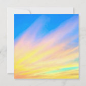 Coucher du soleil | Semi-brillant faire-part de ma (Dos)