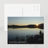 Coucher du soleil sur la carte postale Tewet Tarn (Devant / Derrière)