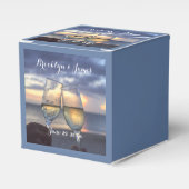 Coucher Du Soleil Sur La Plage Ballotins De Mariag (Verso)