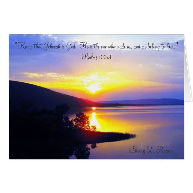 "Coucher du soleil sur le lac Sardis " (Devant horizontal)