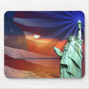 Coucher du soleil sur le tapis de souris de