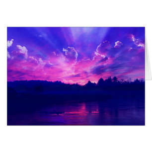 Coucher du soleil sur l'horizon