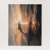 Coucher Le Soleil Du Matin - Puzzle Dauphin (Vertical)