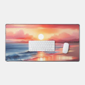 Couchers de soleil d'aquarelle sur les plages de s (Clavier et souris)