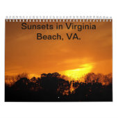 Couchers du soleil dans Virginia Beach, calendrier (Protection)