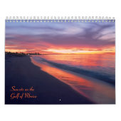 Couchers du soleil sur le calendrier du Golfe du (Protection)