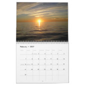 Couchers du soleil sur le calendrier du Golfe du (Feb 2027)