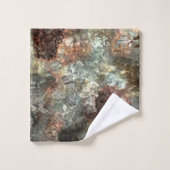 Couches de cristaux Brown coupées (Gant de toilette)