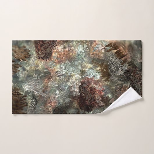 Couches de cristaux Brown coupées (Serviette à main)
