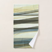 Couches Semi-Transparent En Sable Brown Et Bleu (Serviette à main)