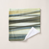 Couches Semi-Transparent En Sable Brown Et Bleu (Gant de toilette)