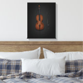 Coucou & Bow côte à côte sur toile noire 11x14 (Insitu(Chambre))