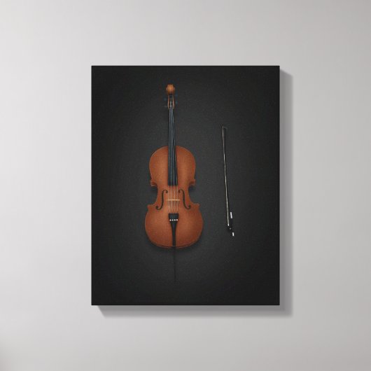 Coucou & Bow côte à côte sur toile noire 11x14 (Recto)