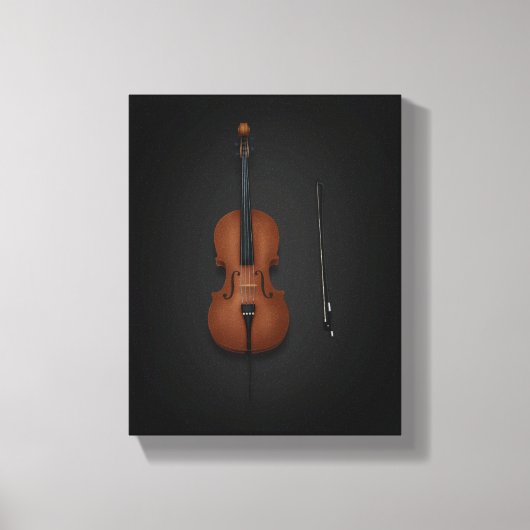Coucou & Bow côte à côte sur toile noire 8x10 (Recto)