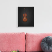 Coucou & Bow côte à côte sur toile noire 8x10 (Insitu(Salon))