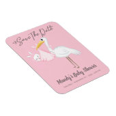 Coucou Cigogne Rose Magnet Flexible Enregistrer la (Côté Droit)