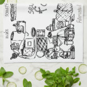 Coudre Avec Fil De Tissu Serviette De Cuisine (Plié)