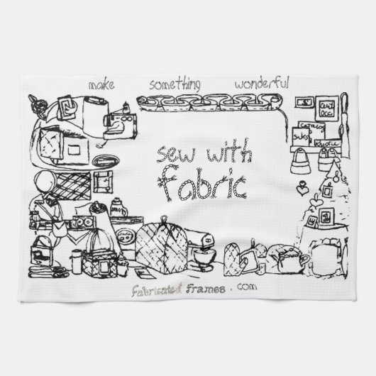 Coudre Avec Fil De Tissu Serviette De Cuisine (Horizontal)