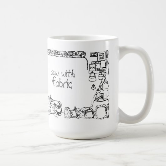 Coudre Avec Mug De Tissu (Droite)