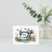 Coudre, Crochet, Carte de visite de couette (Debout devant)