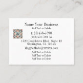 Coudre, Crochet, Carte de visite de couette (Dos)