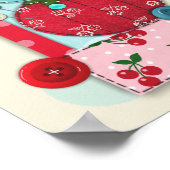 "Coudre dans l'amour" Inspirationnel Coudre Poster (Coin)