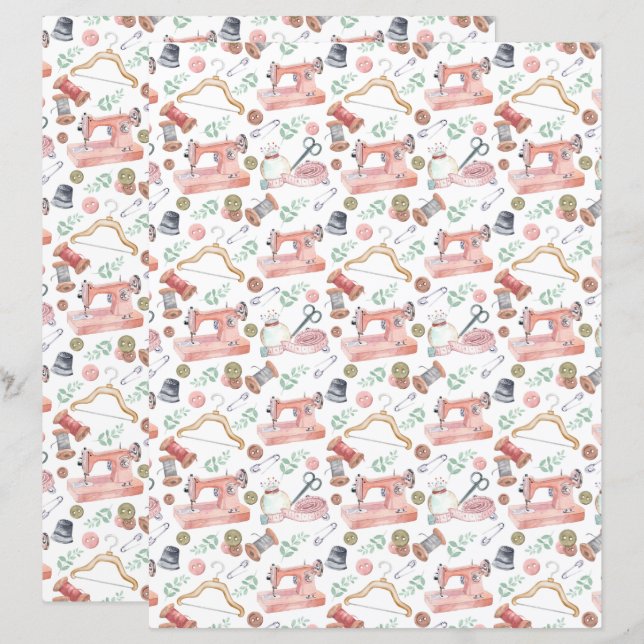 Coudre du papier scrapbooking (Devant / Derrière)
