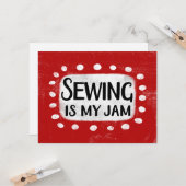 Coudre Est Ma Carte De Voeux De Confusion (Devant/Arrière en situation)