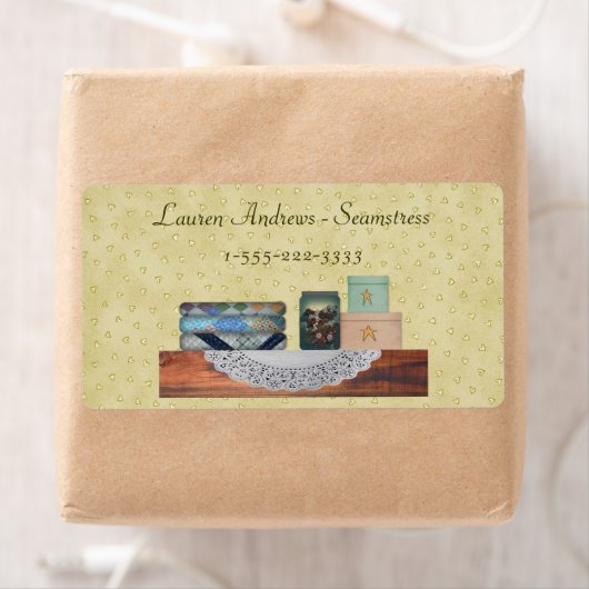 Coudre Étiquette (En situation)