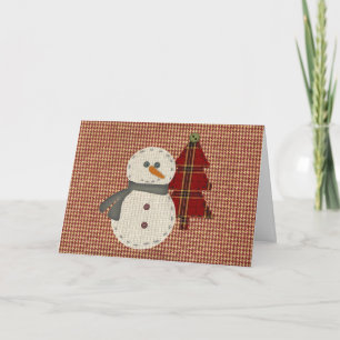 Coudre la carte de Noël