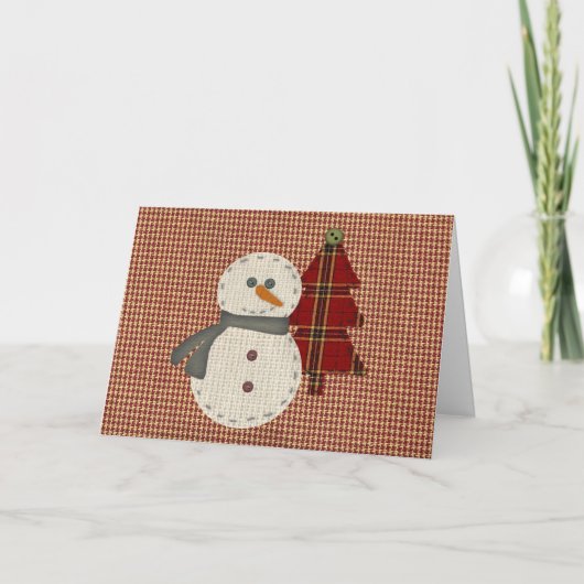 Coudre la carte de Noël (Devant)