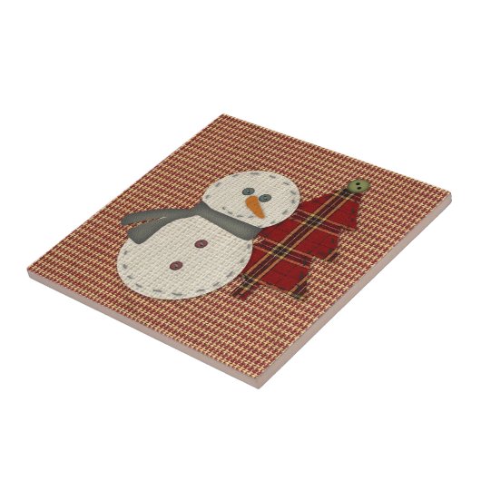 Coudre le carreau de Noël (Côté)